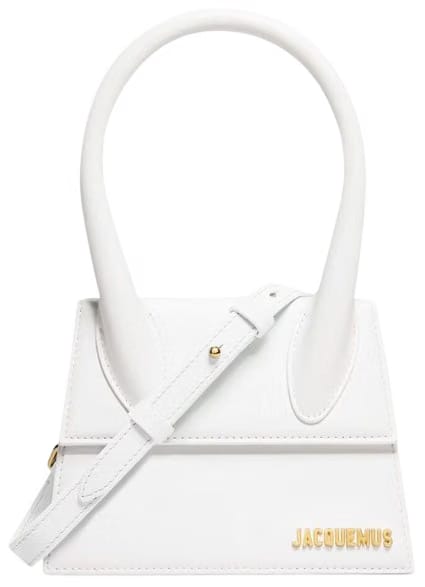 Jacquemus The medium Chiquito Leather handbag White