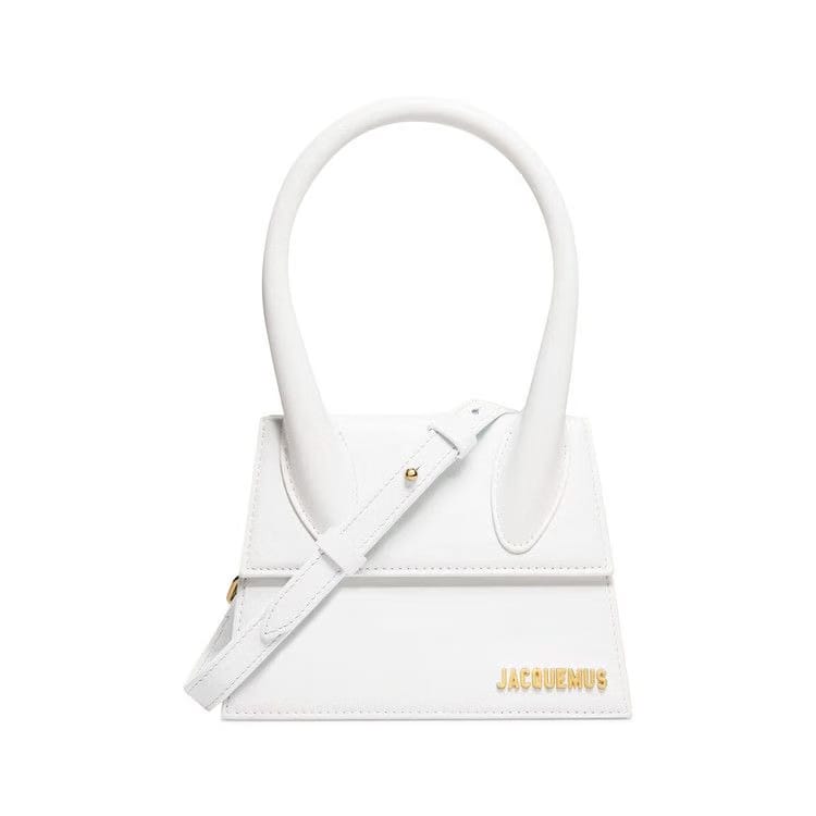 Jacquemus The medium Chiquito Leather handbag White
