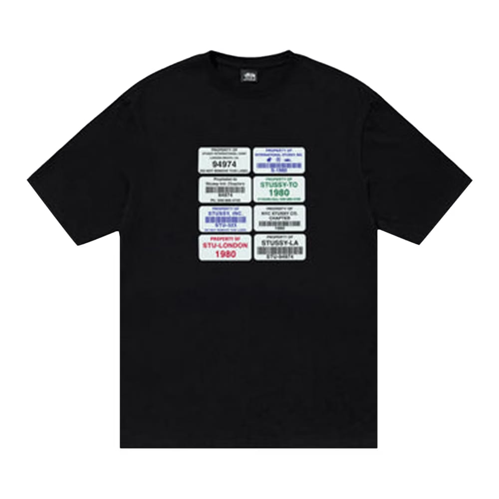 Stussy Codes T-Shirt Black