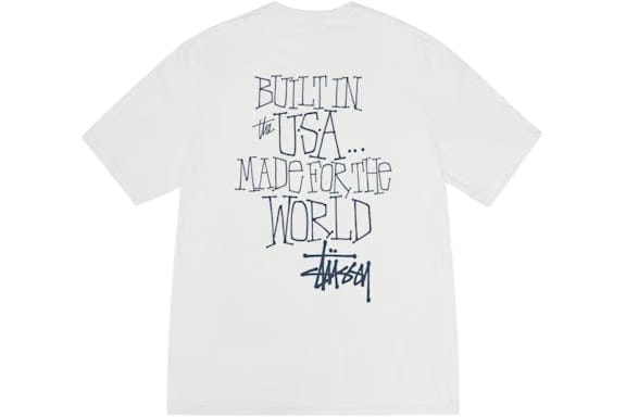 Stussy Built In USA Pigment Dyed T-Shirt Natural
