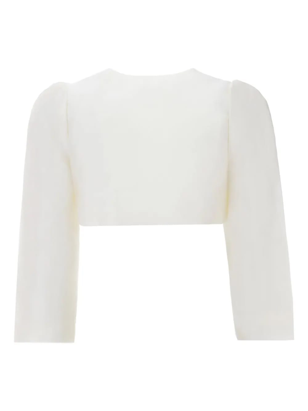 cropped satin jacket