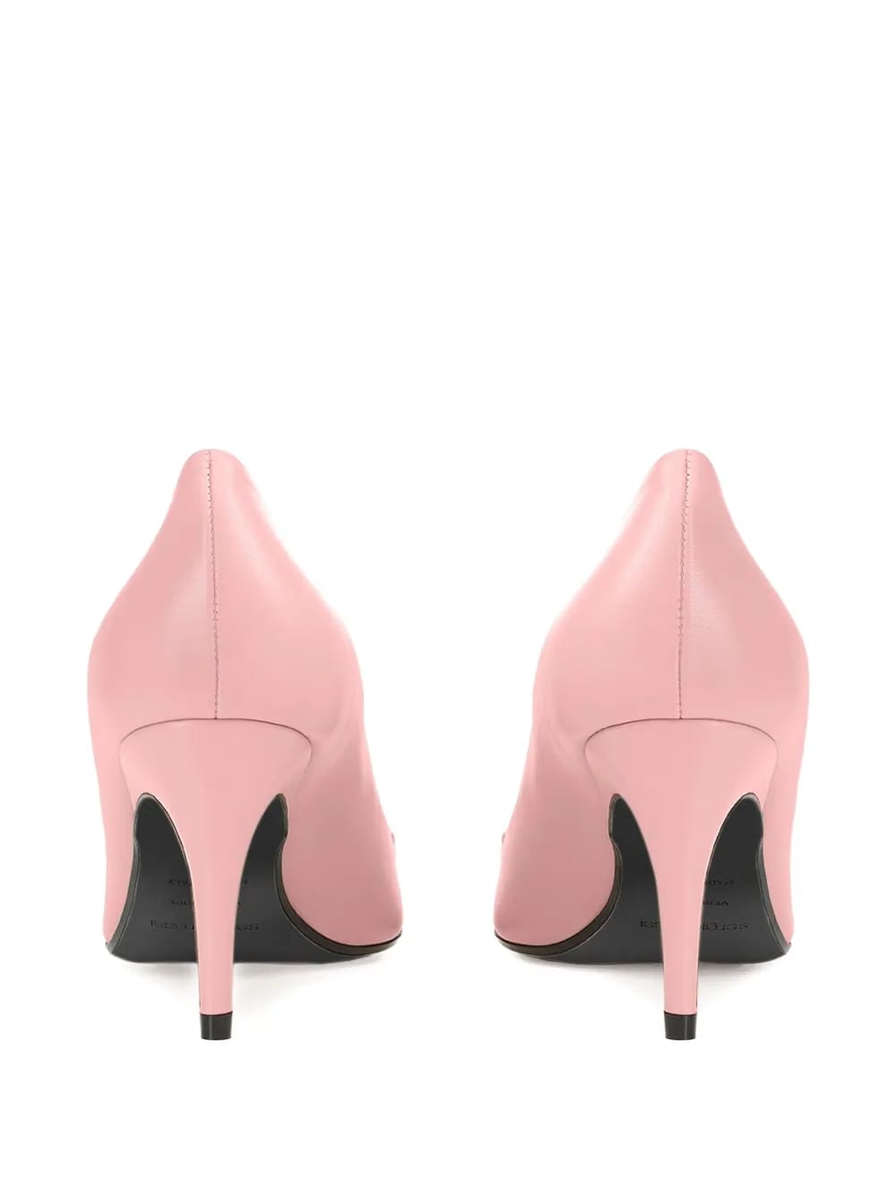 leather pointed-toe pumps
