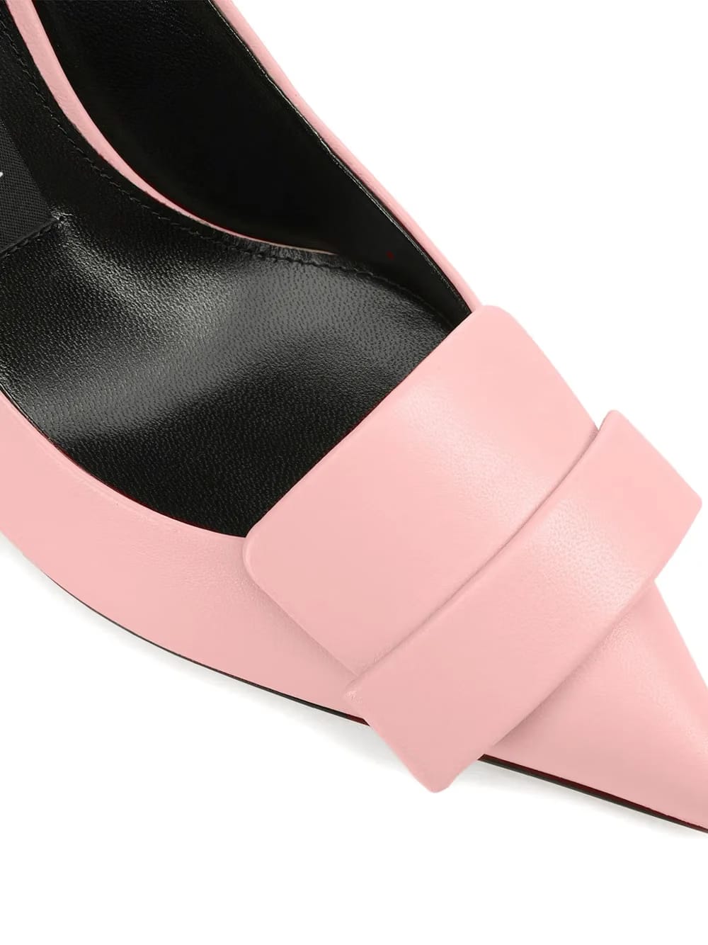 leather pointed-toe pumps