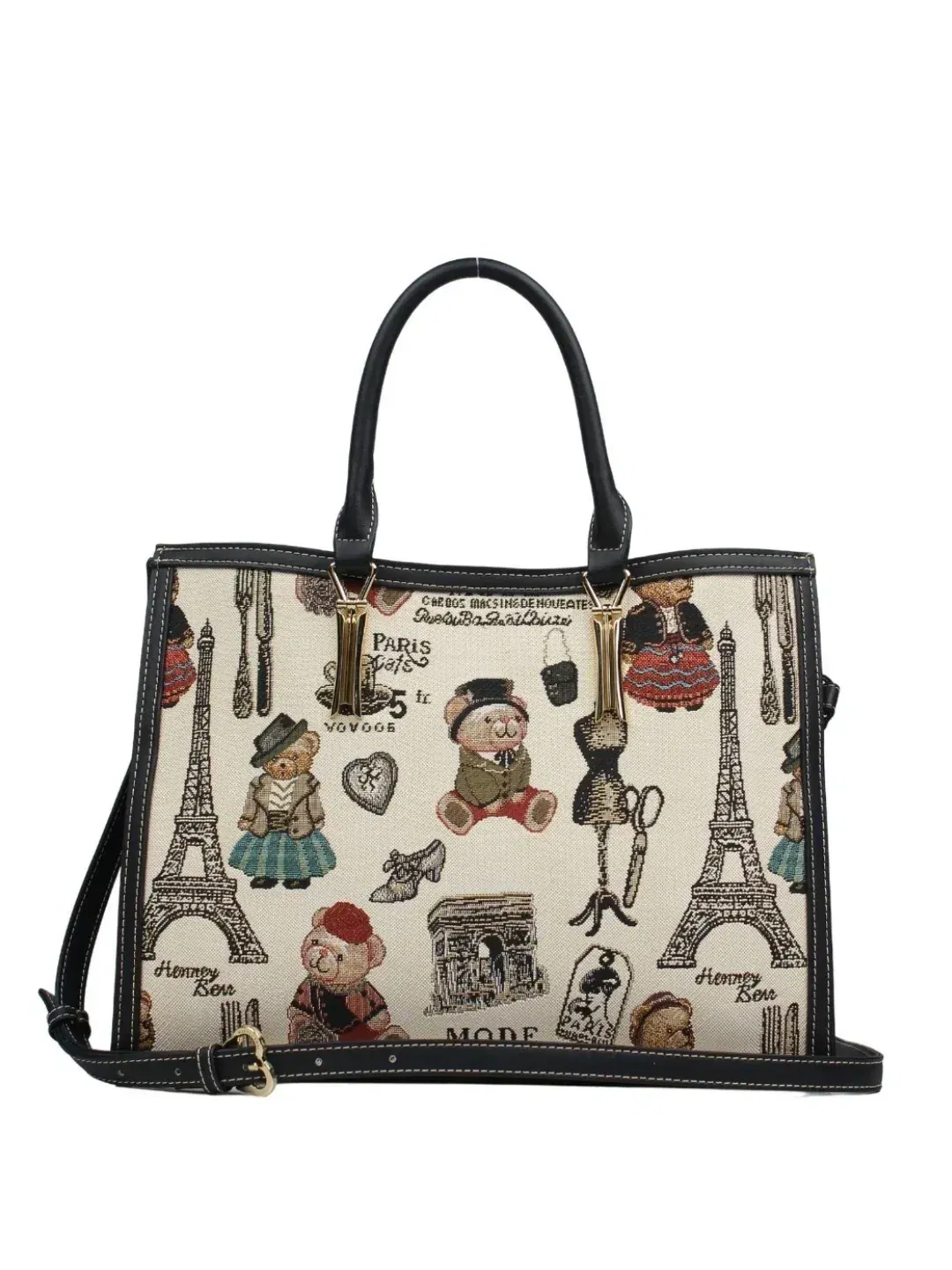Paris Bear Top Handle (H-1125-TH-PB)
