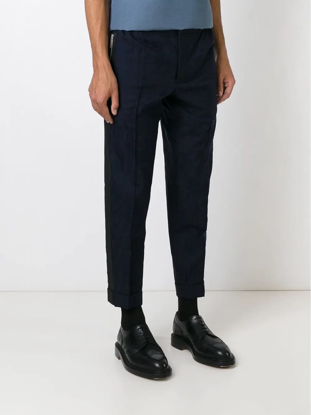 tapered cropped trousers