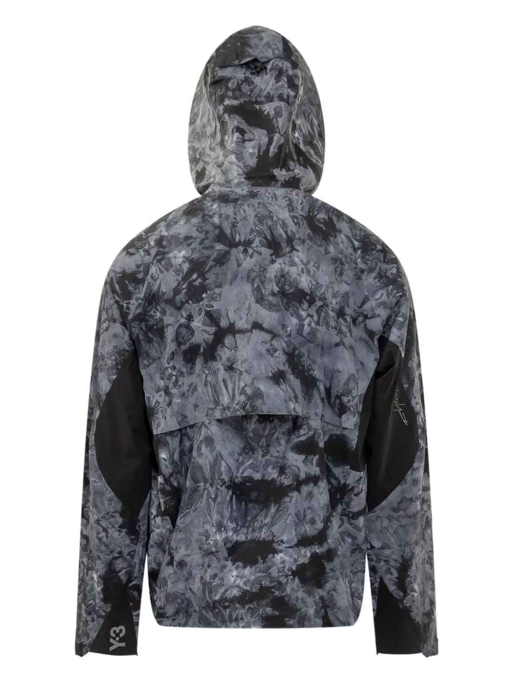 tie-dye hooded jacket