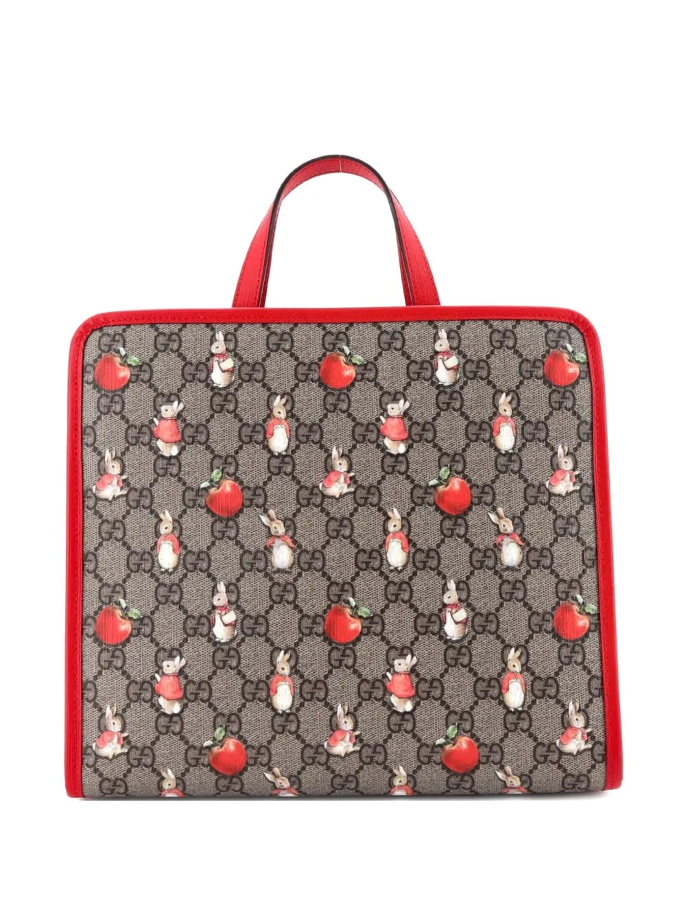 x Peter Rabbit Kid's Printed GG Coated Canvas tote bag