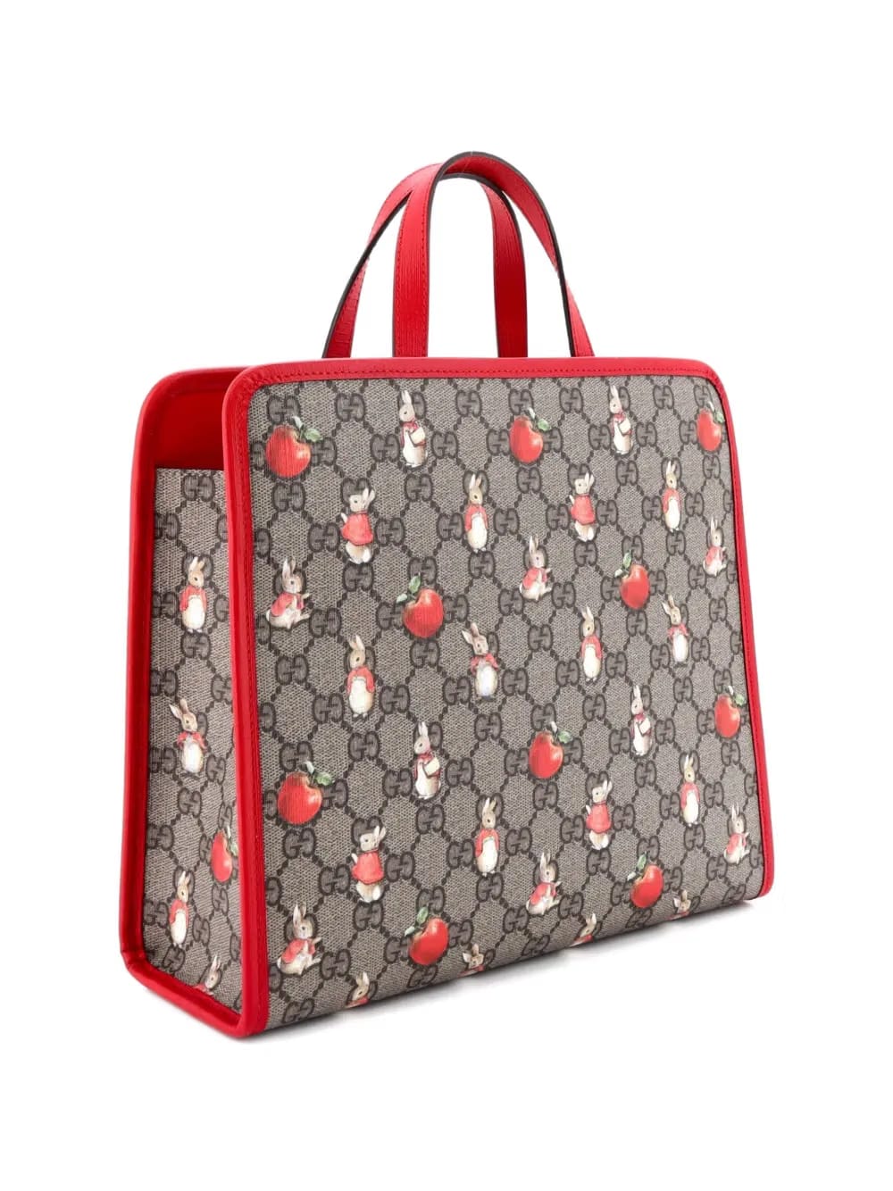 x Peter Rabbit Kid's Printed GG Coated Canvas tote bag