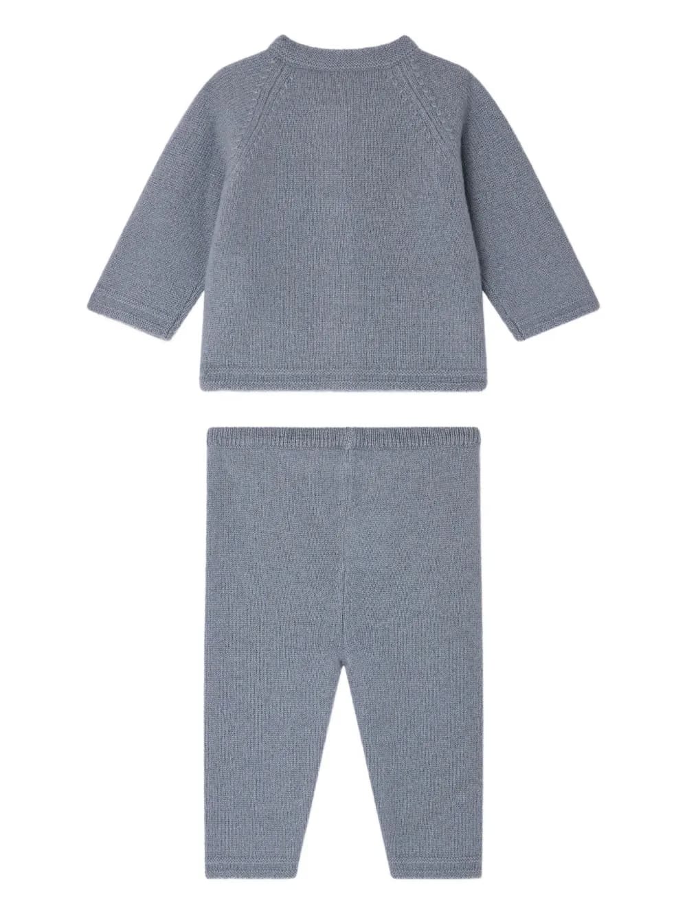 Jeannot button-front cashmere set