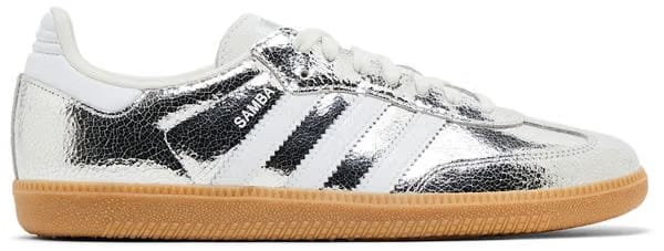 Adidas Wmns Samba OG 'Silver Metallic Cracked Leather'
