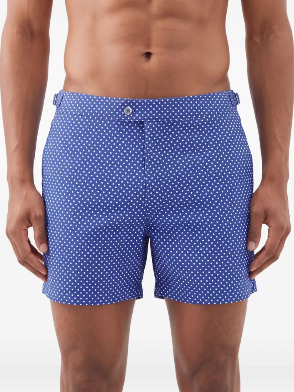 polka-dot print swim shorts
