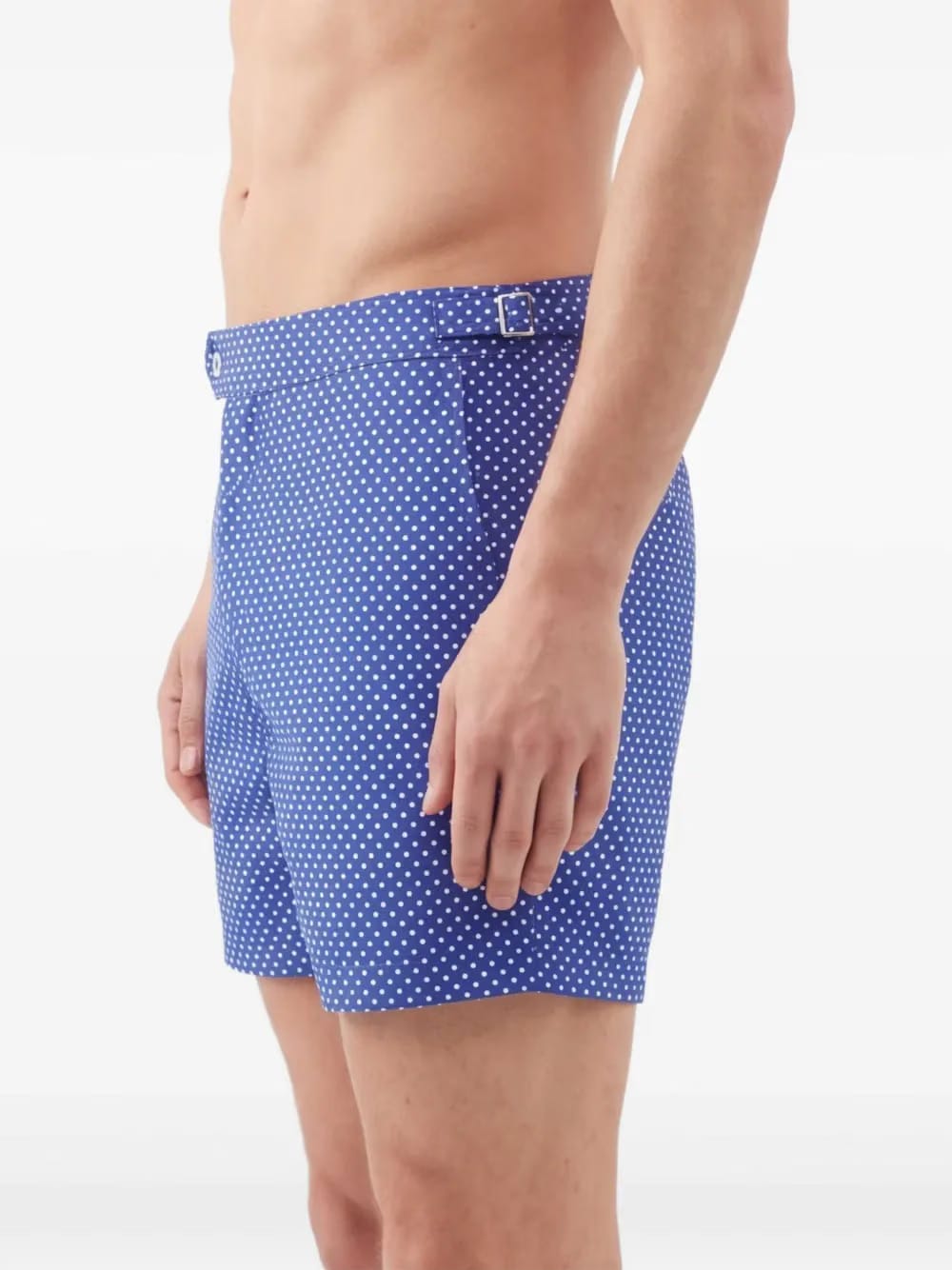 polka-dot print swim shorts