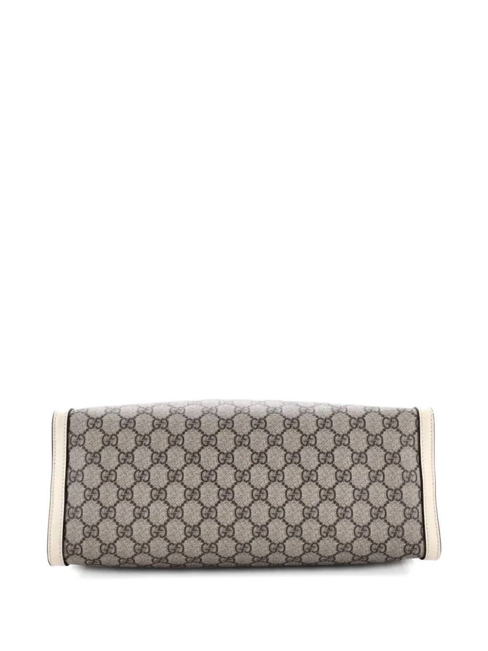 Padlock Chain GG Coated Canvas with Leather Medium tote bag