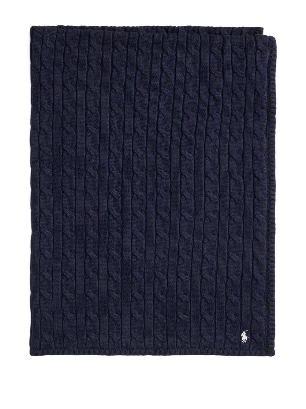 cable-knit blanket