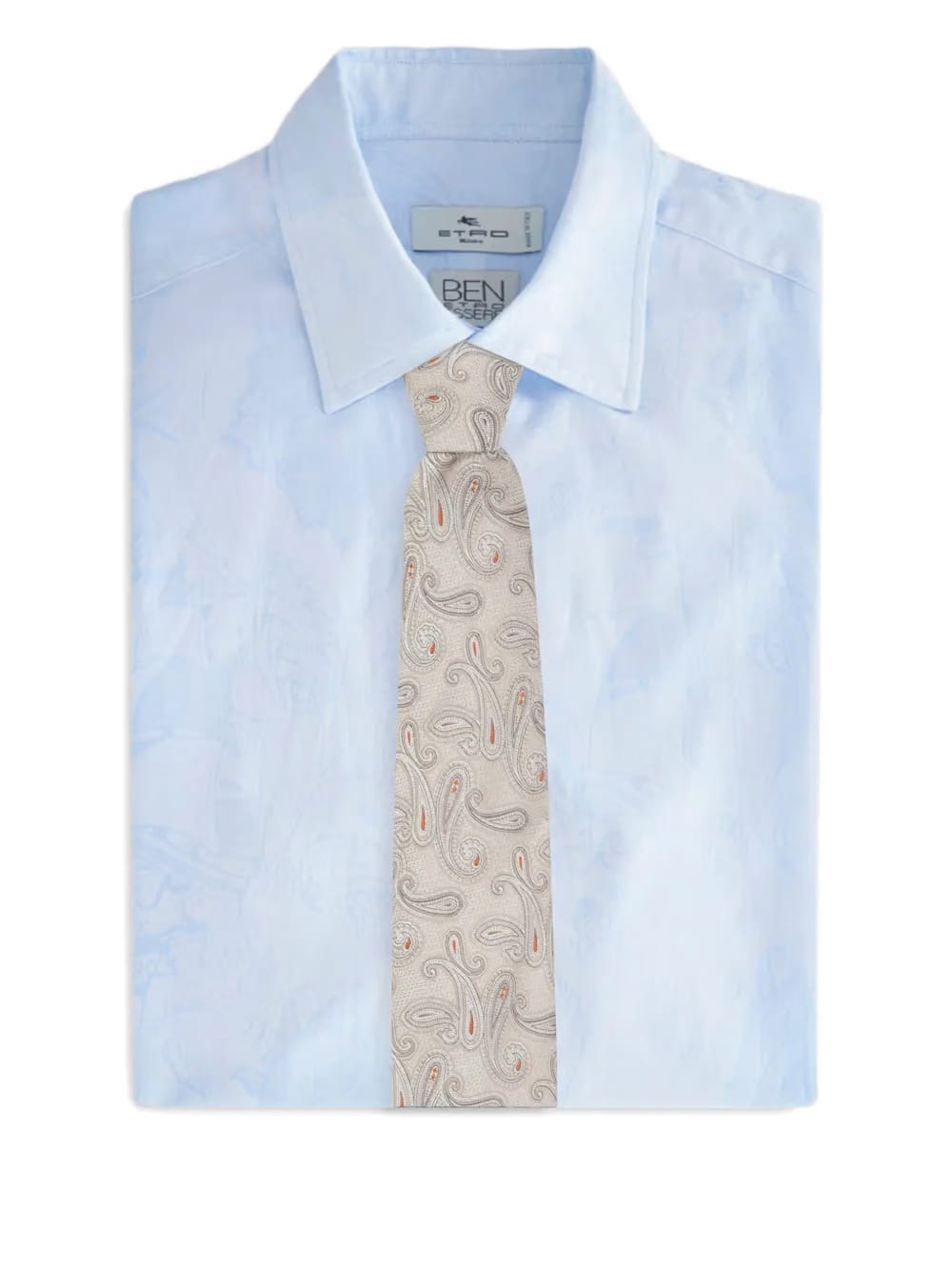 jacquard paisley motif tie