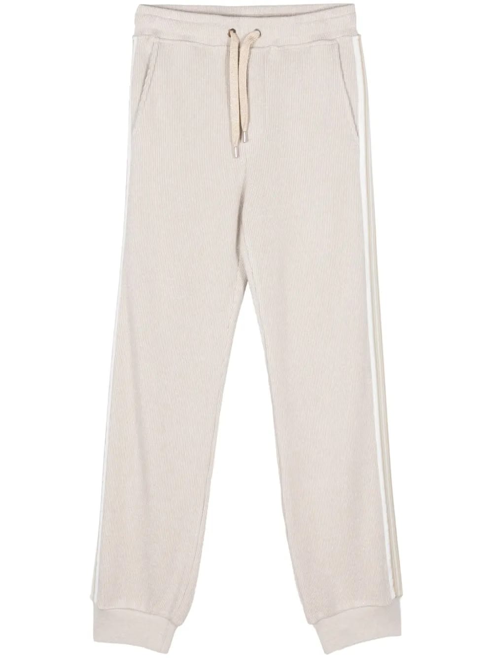 ribbed-knit sweatpants
