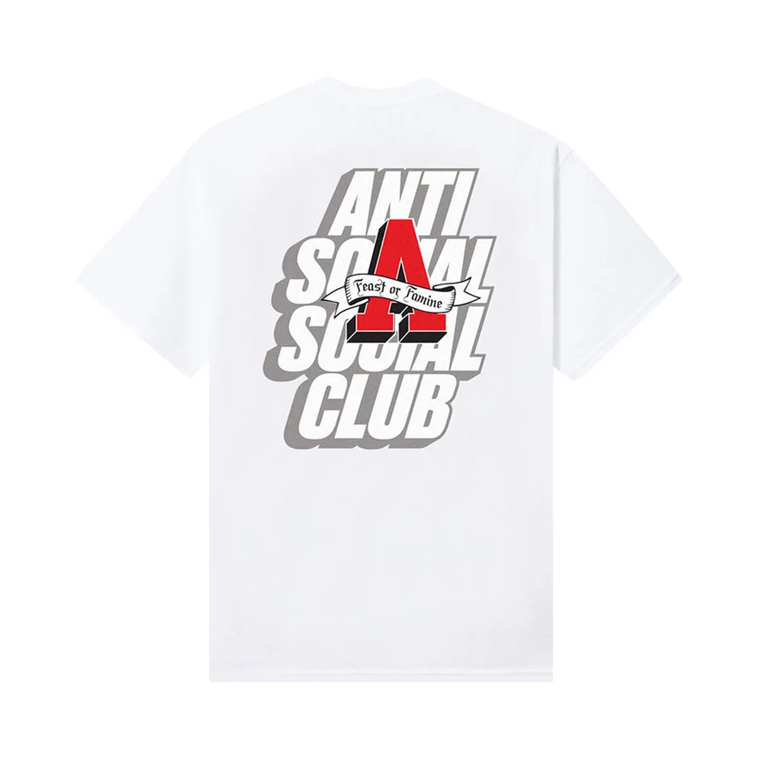 Anti Social Social Club x 2 Tone Easy A T-Shirt White