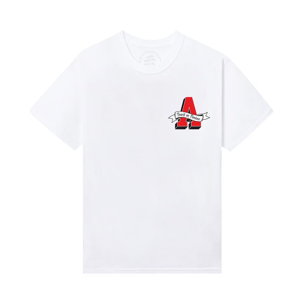 Anti Social Social Club x 2 Tone Easy A T-Shirt White