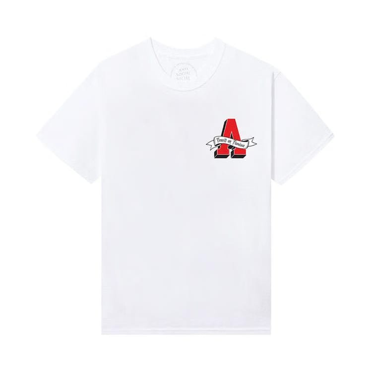 Anti Social Social Club x 2 Tone Easy A T-Shirt White