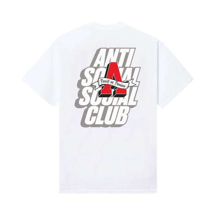 Anti Social Social Club x 2 Tone Easy A T-Shirt White