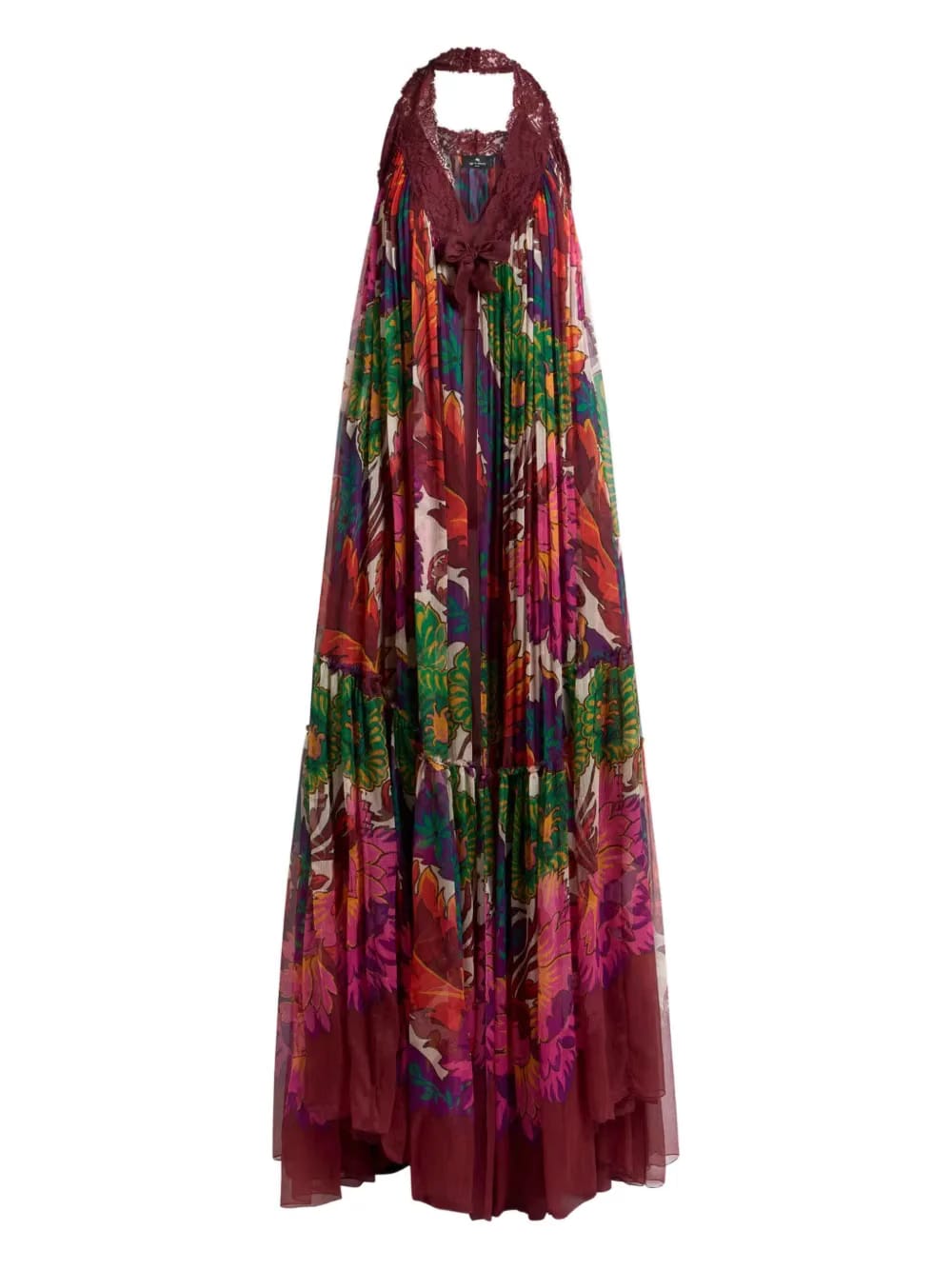 lace-trim dress