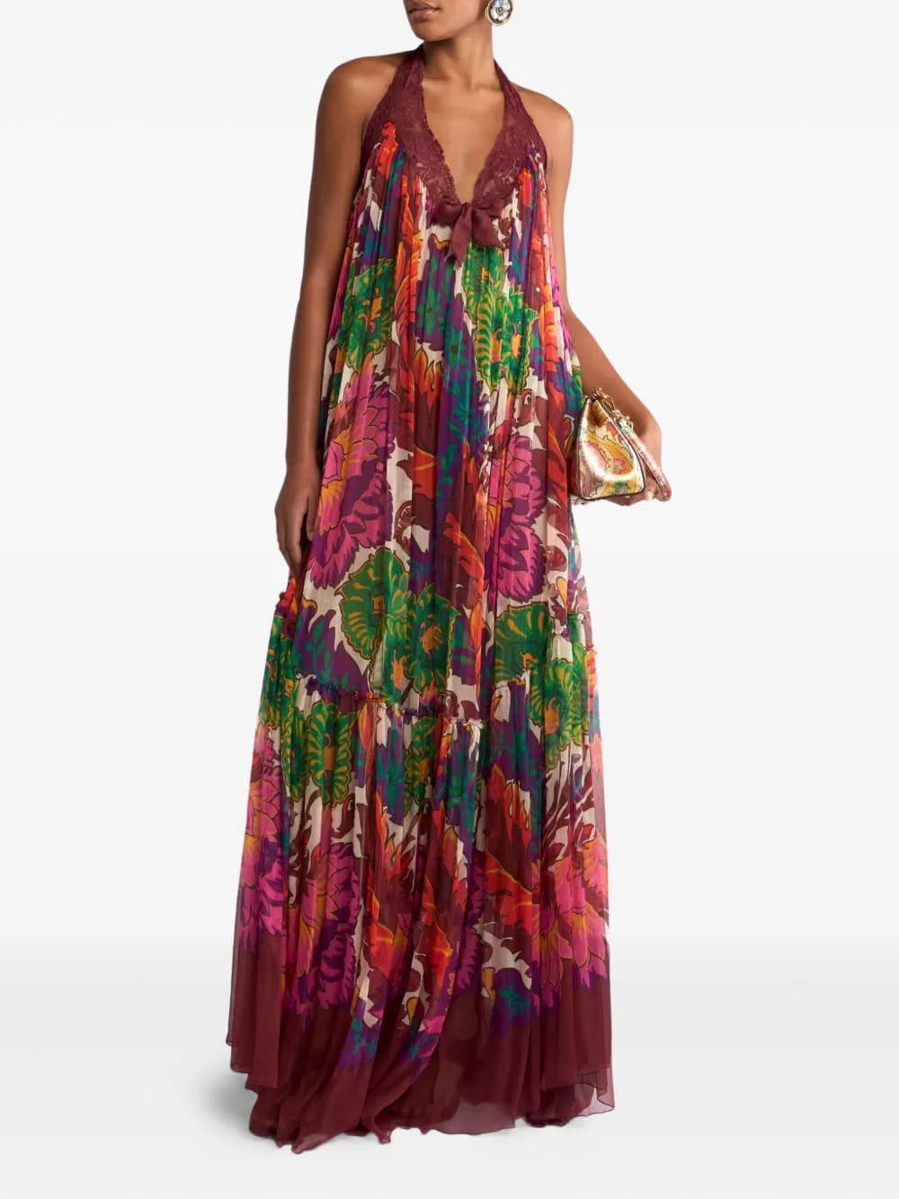 lace-trim dress
