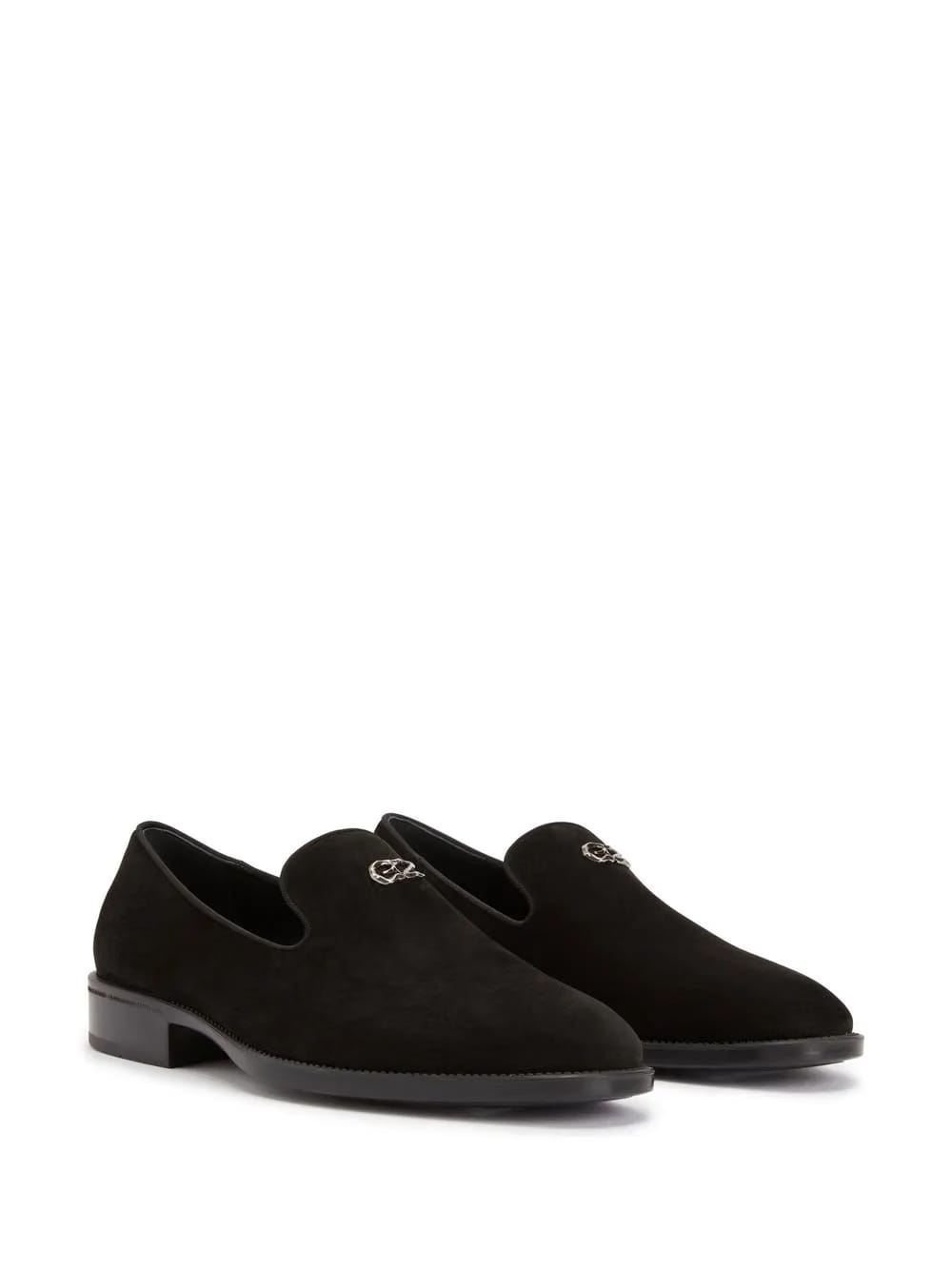 Imrham logo-plaque suede loafers