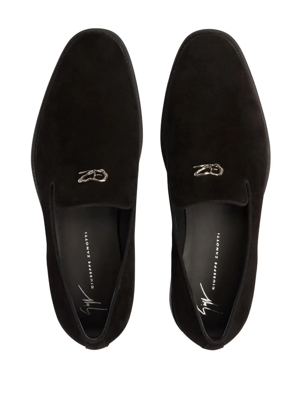 Imrham logo-plaque suede loafers