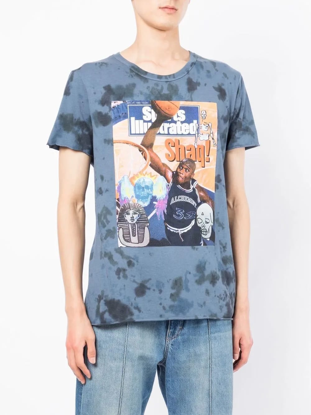 graphic print tie-dye T-Shirt