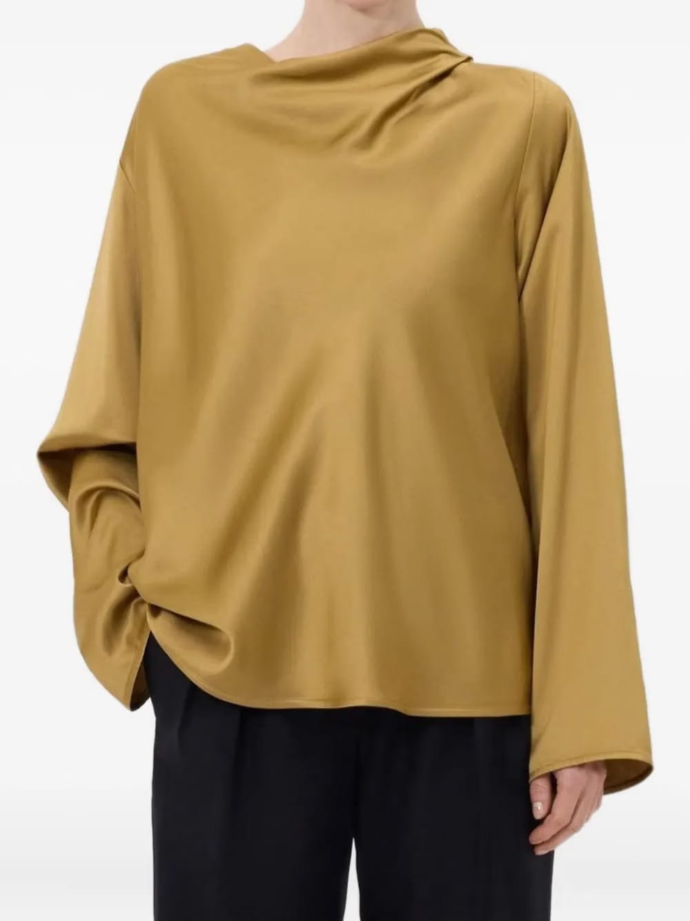 draped blouse