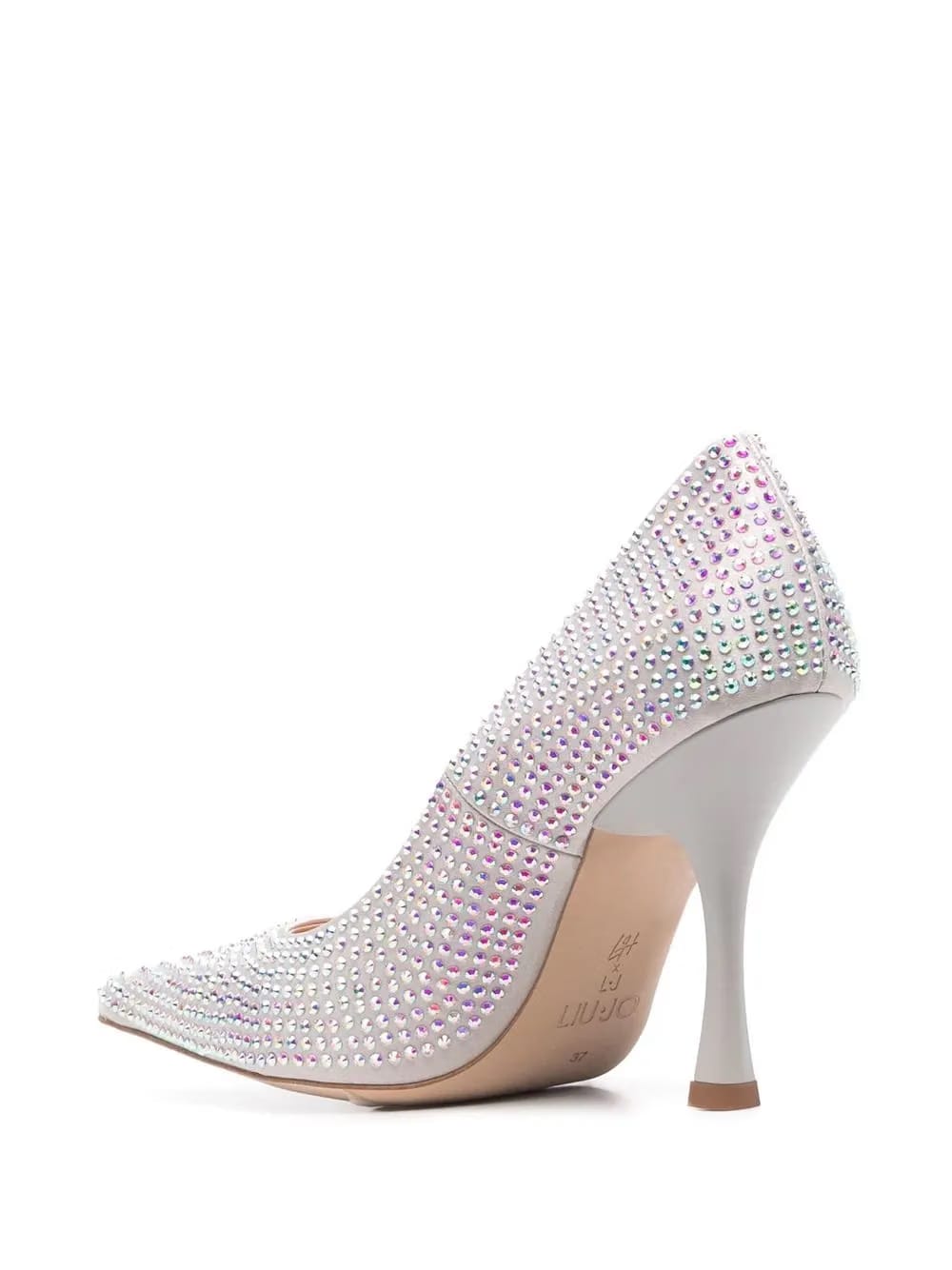 x Leonie Hanne crystal-embellished 100mm pumps