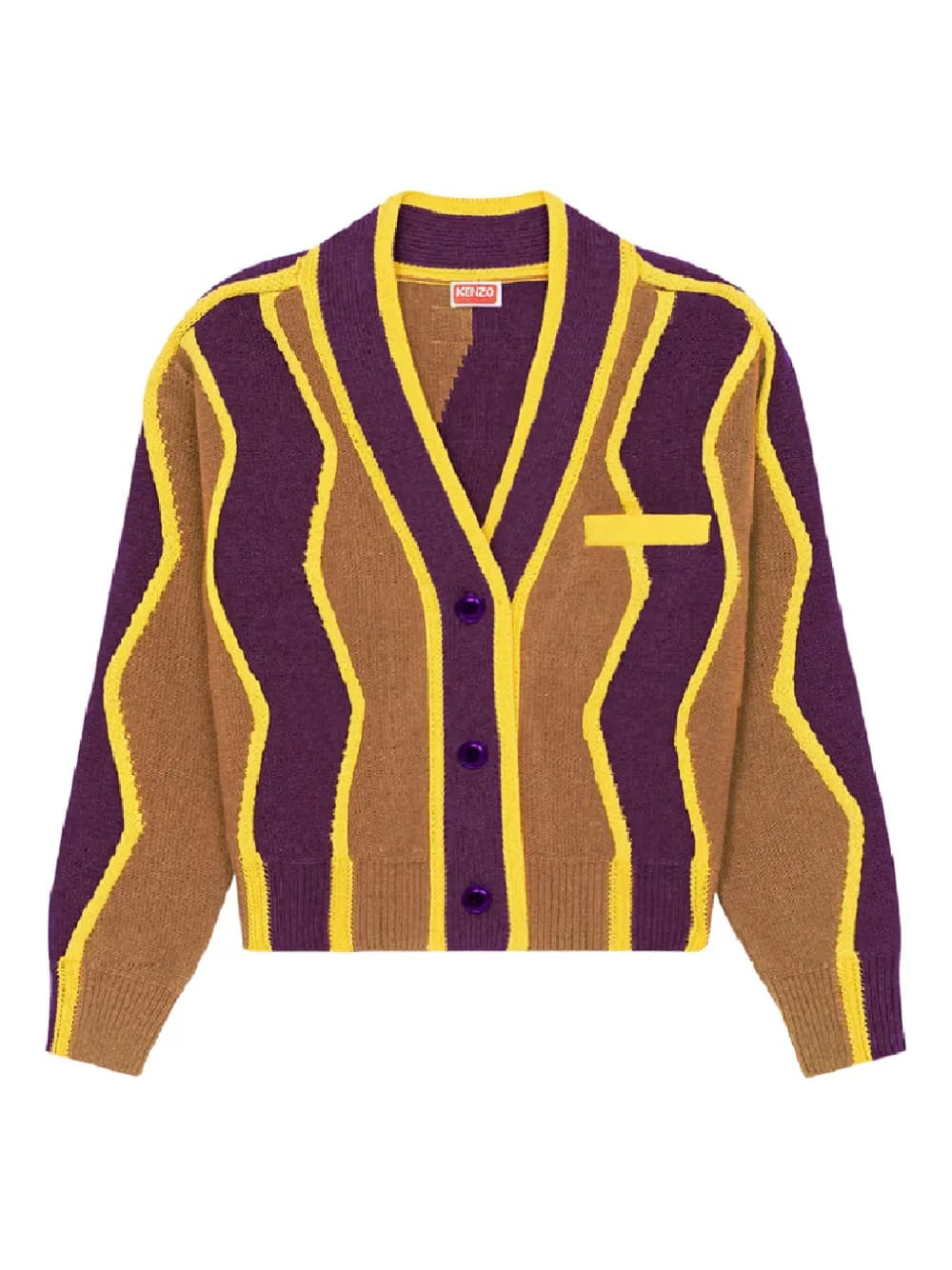 wavy-stripes cardigan