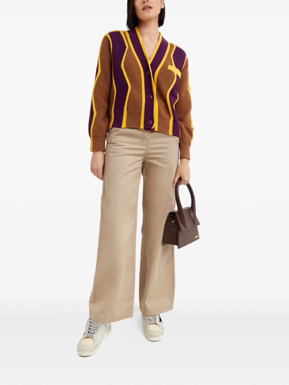 wavy-stripes cardigan