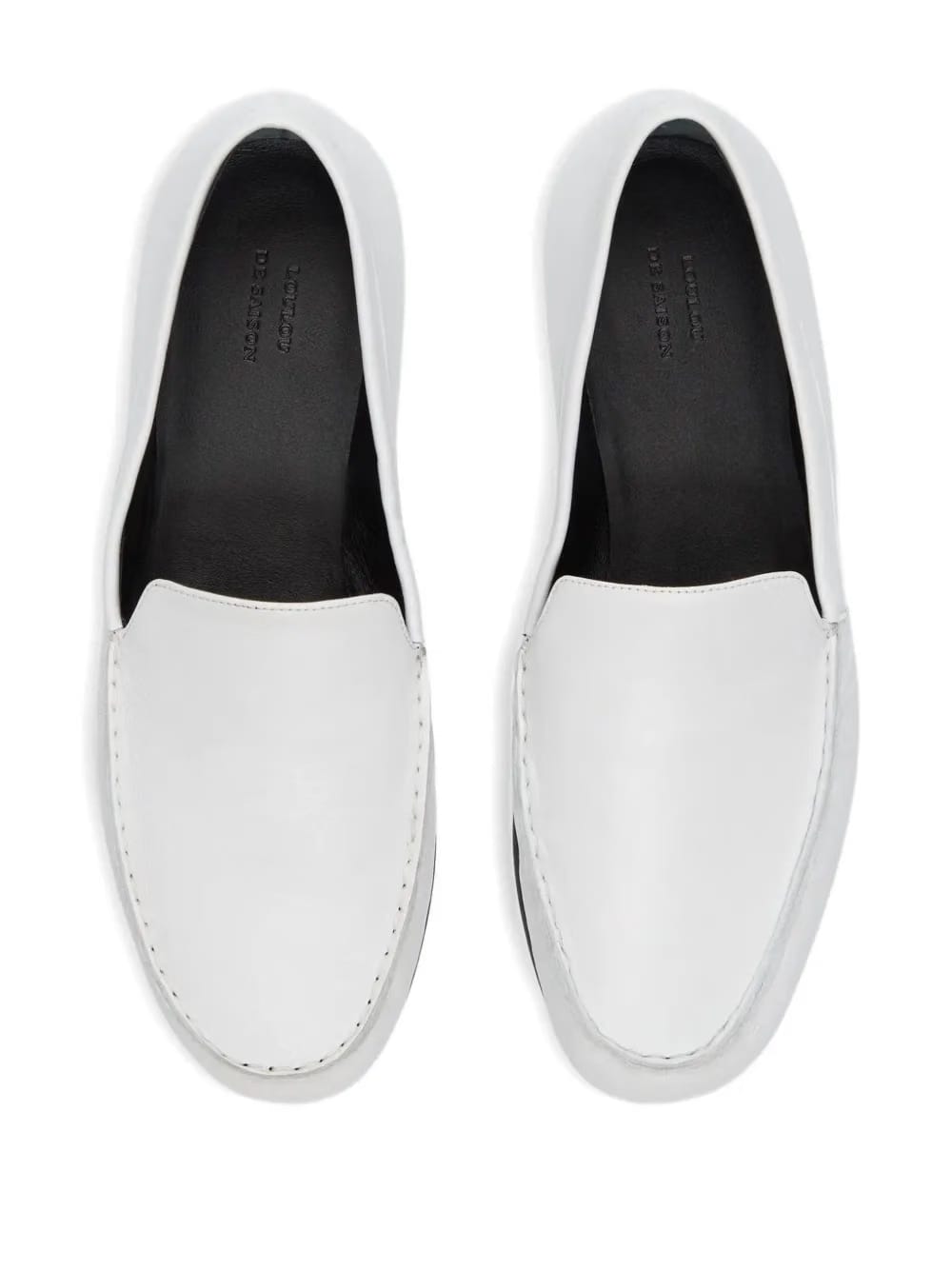 Boros LDS topstitching loafers