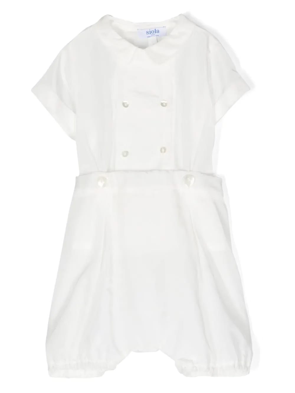 short-sleeve two-piece romper
