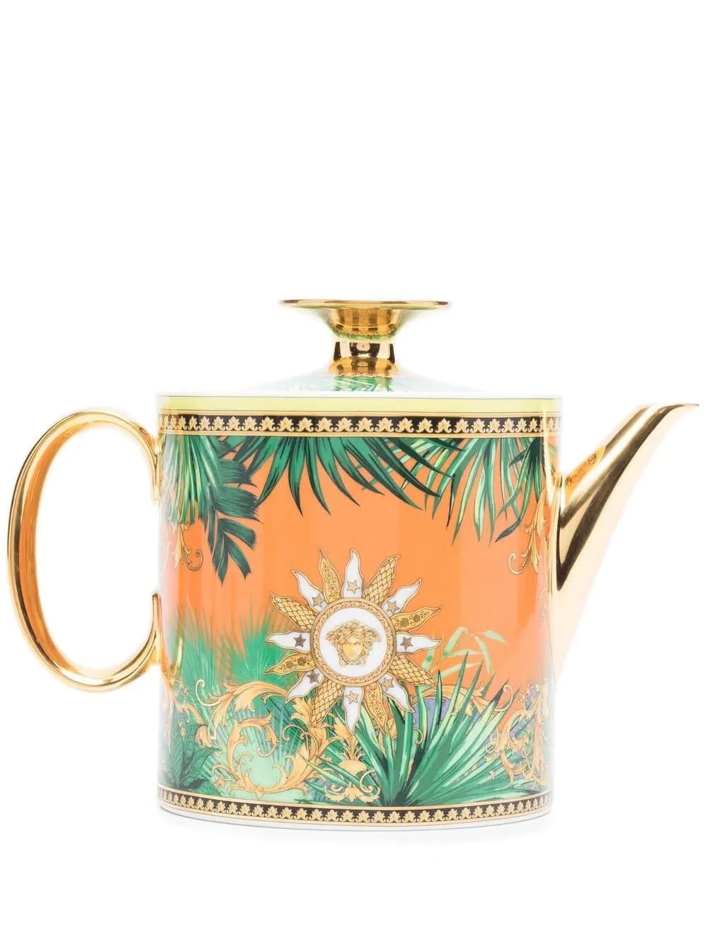 mix-print ceramic teapot