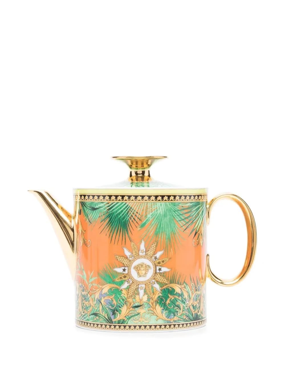 mix-print ceramic teapot