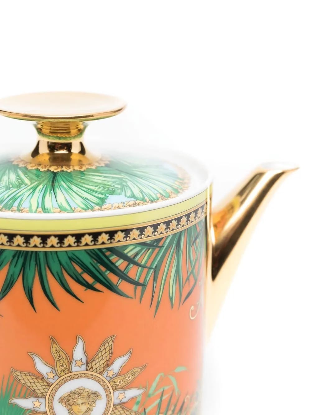 mix-print ceramic teapot