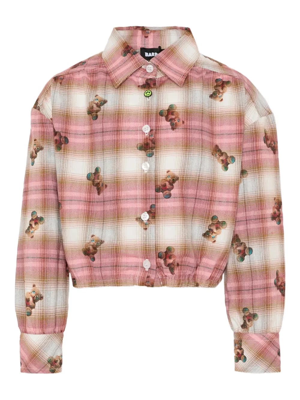 plaid long-sleeve top
