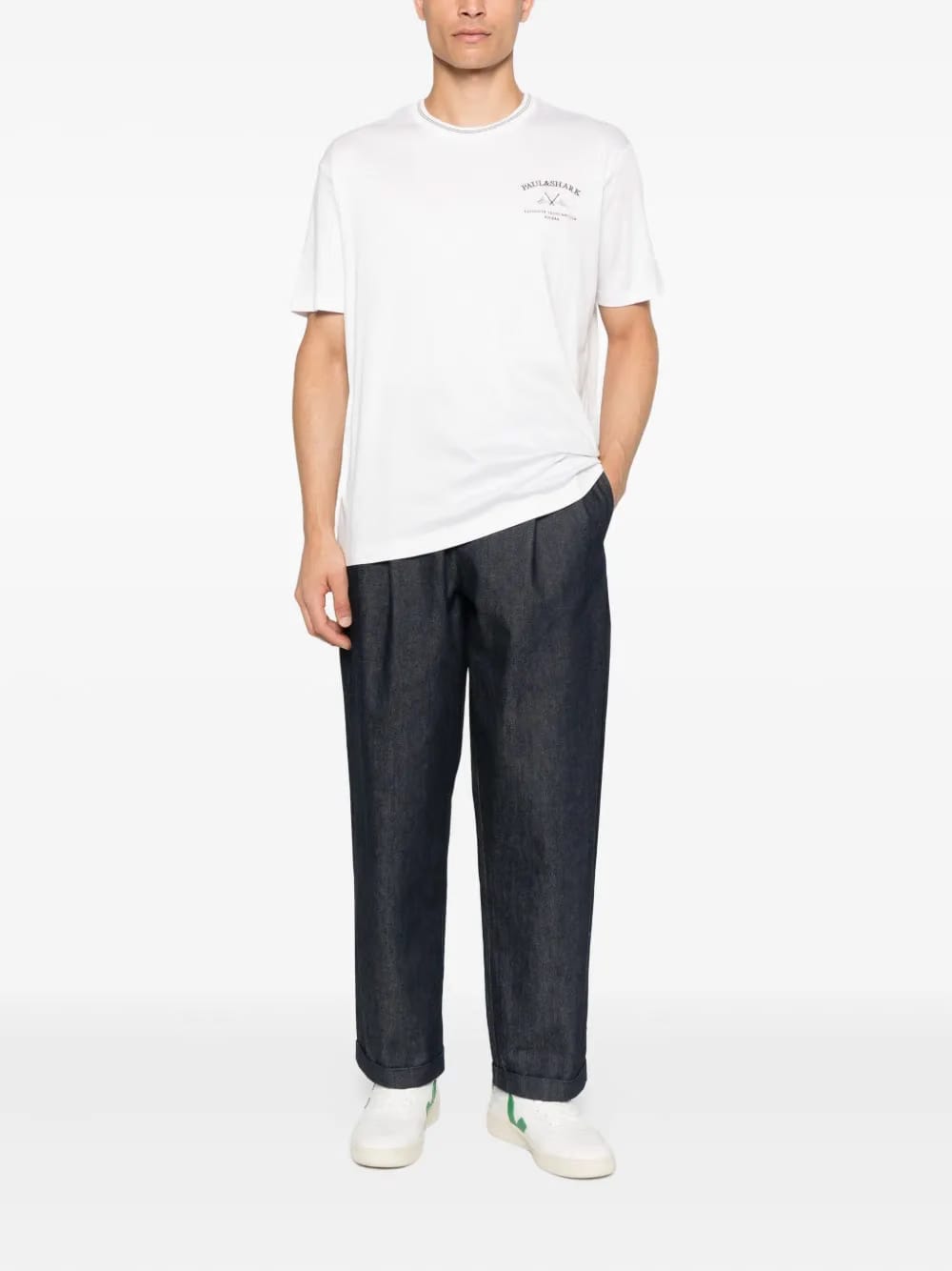 logo embroidered crew neck T-Shirt