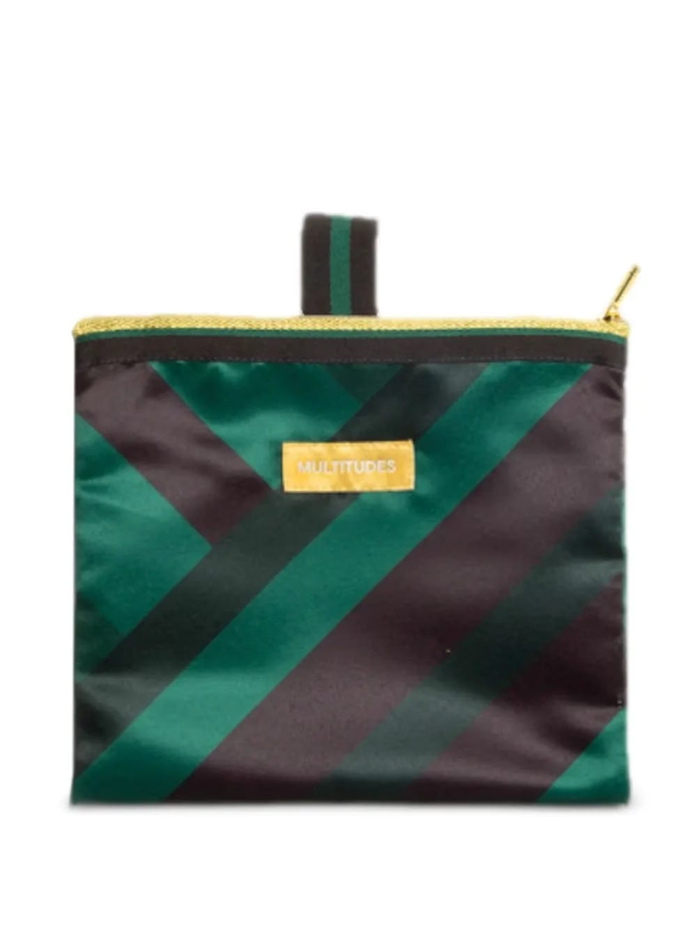 pleated geometric-pattern tote bag