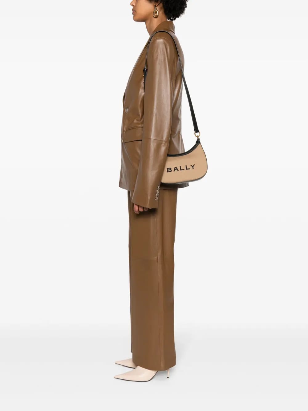 Ellipse logo-print crossbody bag