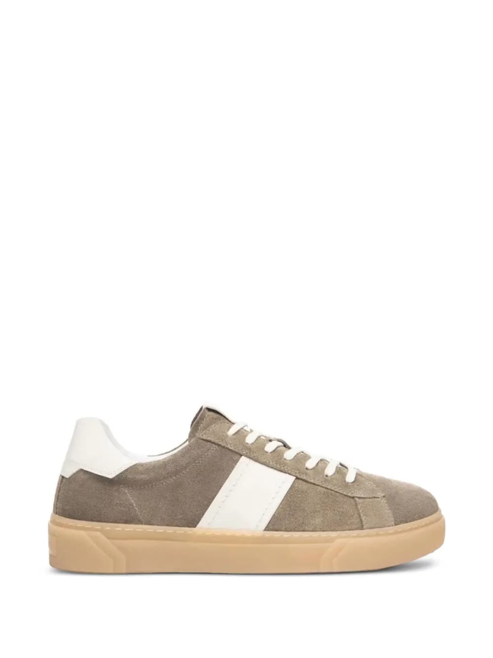 stripe suede sneakers