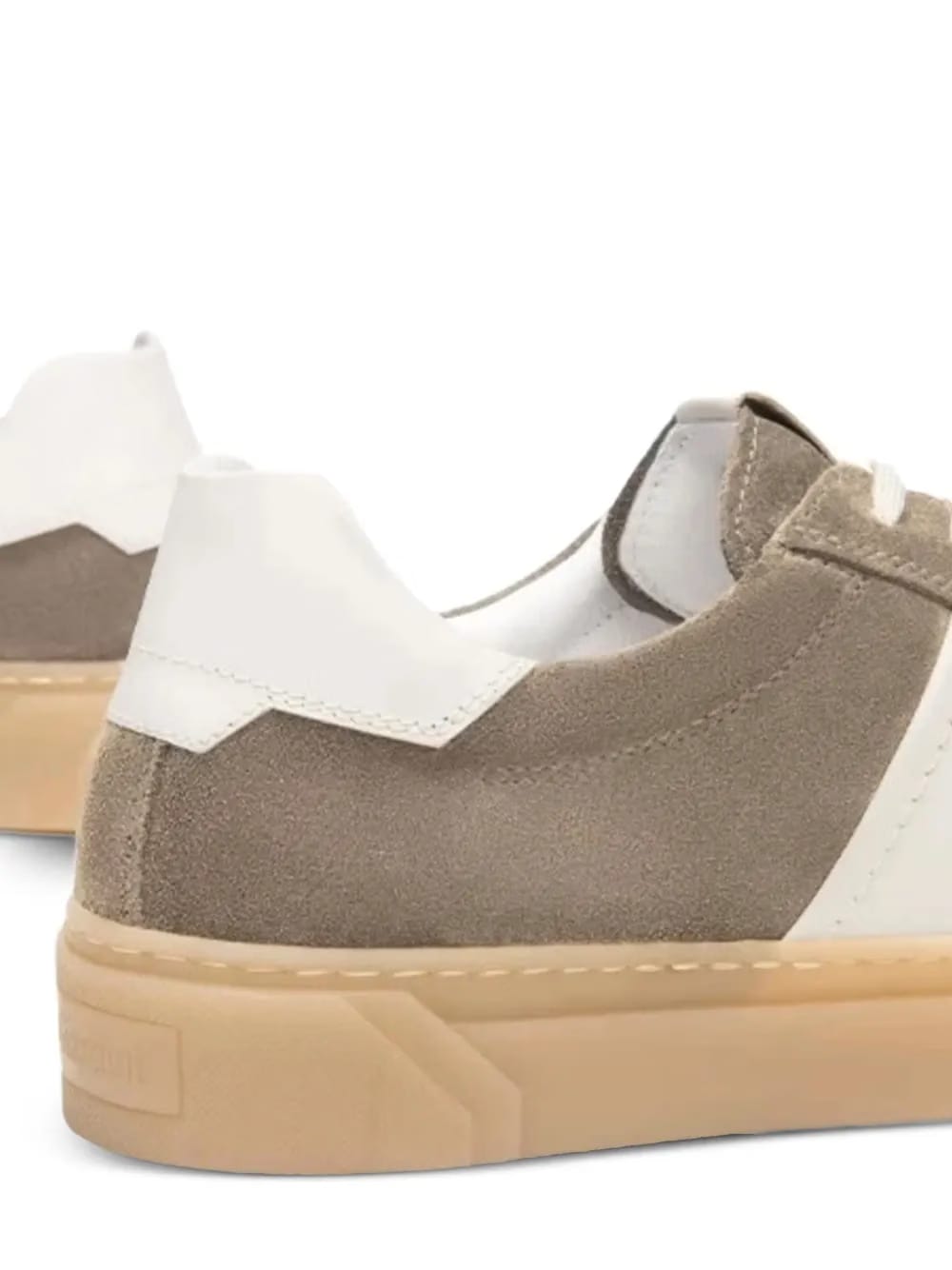 stripe suede sneakers