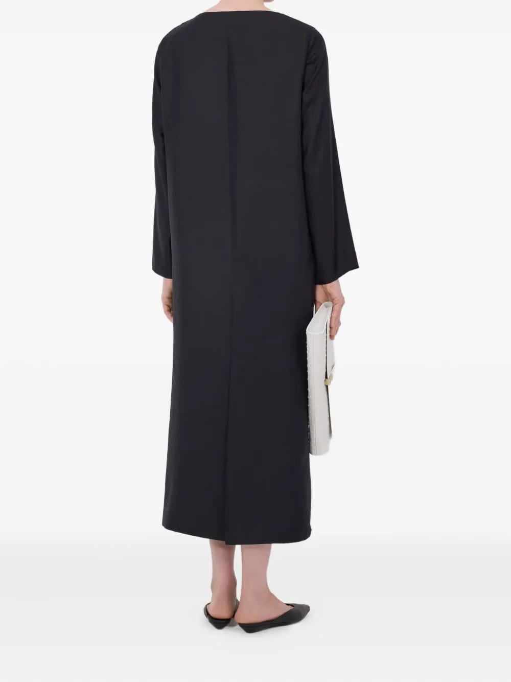 Zoya draped midi dress
