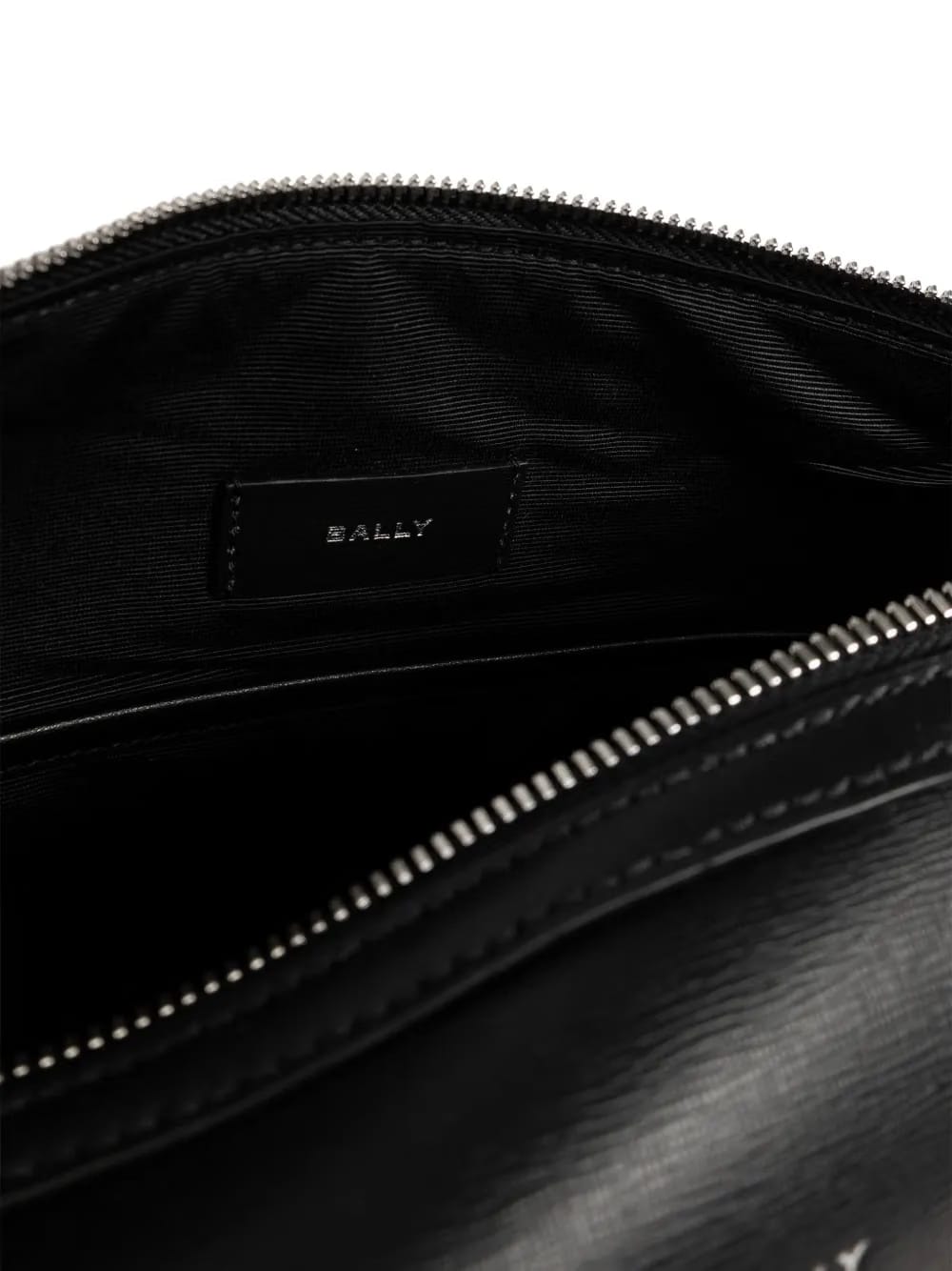 stripe leather bag