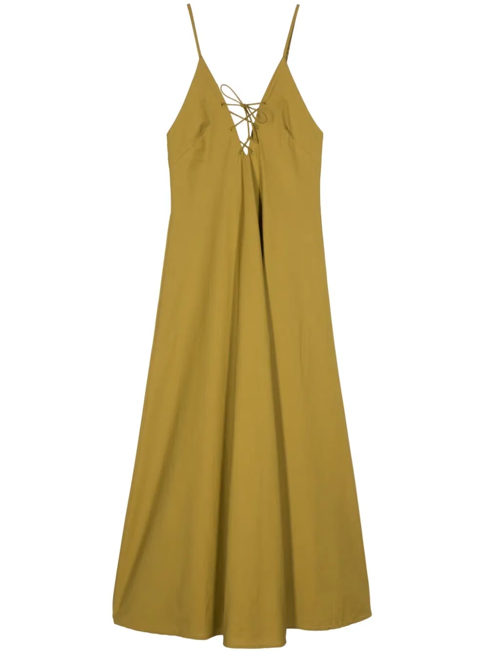cotton poplin maxi dress
