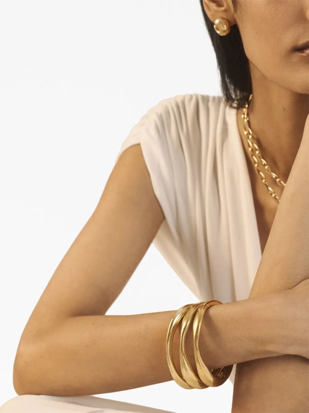 Nura Reef wide bangle bracelet