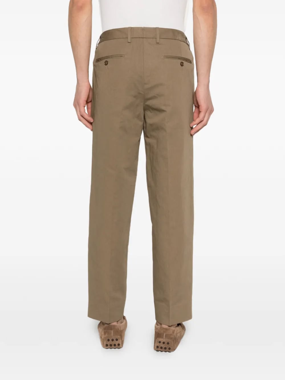 elasticated pleated trousers