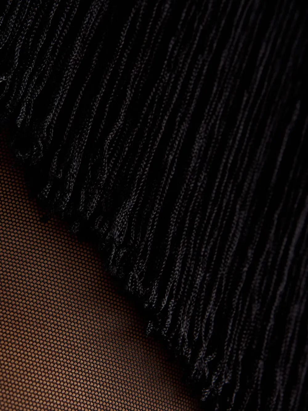 fringed asymmetric midi dress